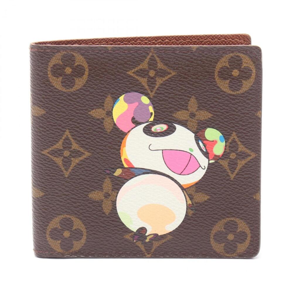 Louis Vuitton Portefeuille Cartes Crédit Monnaie Monogram Panda Bi-fold Walle...